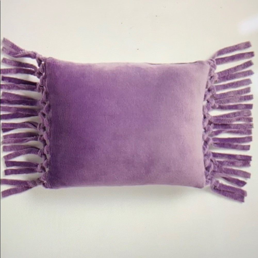 PB Teen Bohemian Fringe Plush Pillow